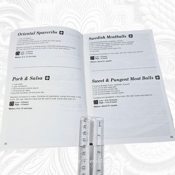 One Step Prep Slow Cooker Recipe Book English & French Language Vintage Booklet - Picture 4 of 7